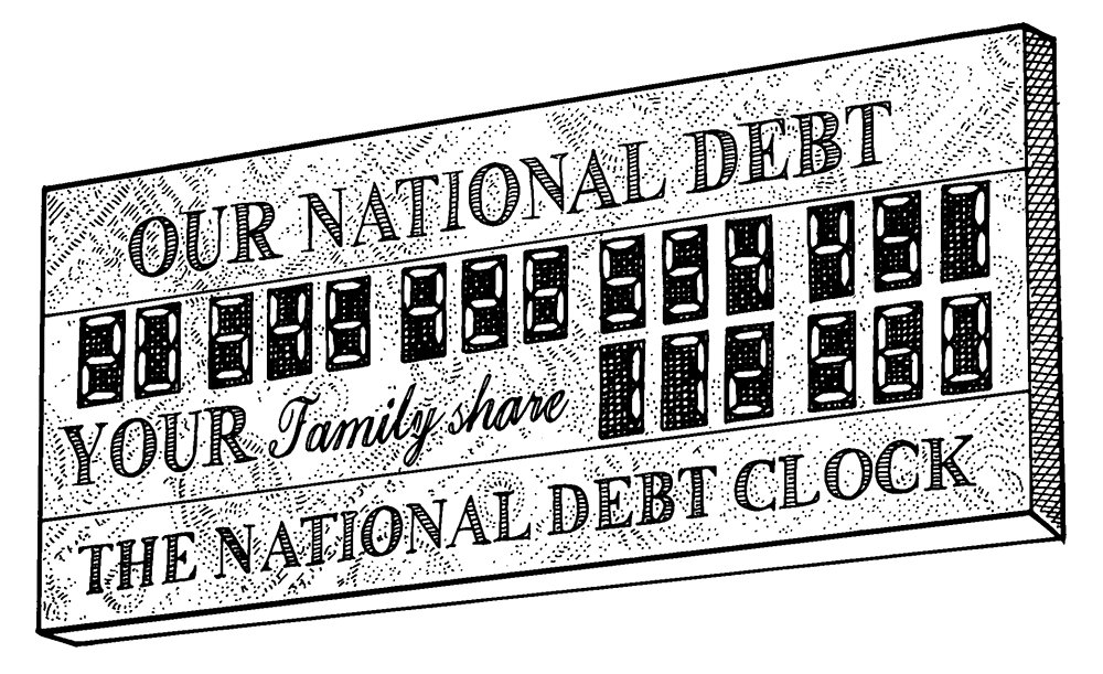 Debt clock gif moving