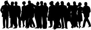 crowd silhouette 1 deep